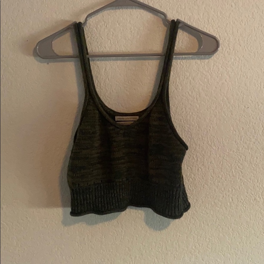 Urban Outfitters Green Knit Tank Top